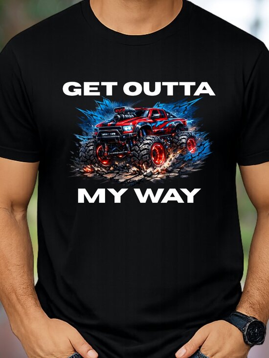 The Unbranded Brand Other - Get Outta My Way Monster Truck Graphic Tee